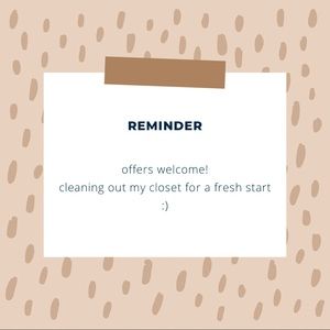 Offers welcome!!!! don’t be shy :)